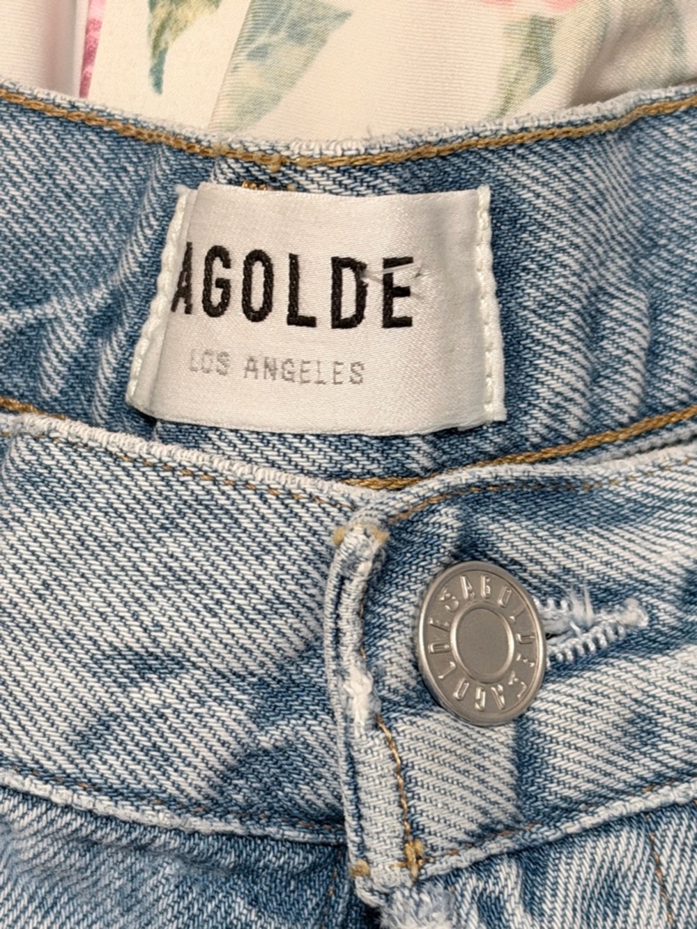 Agolde High-Rise Women's Jeans in Light Blue Wash